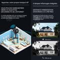 Miniatyrbild 4 av 4: INN Kameraövervakning WiFi 300mAh HD övervakningskamera smart WIFI bluetooth nattsynskamera för hemmet