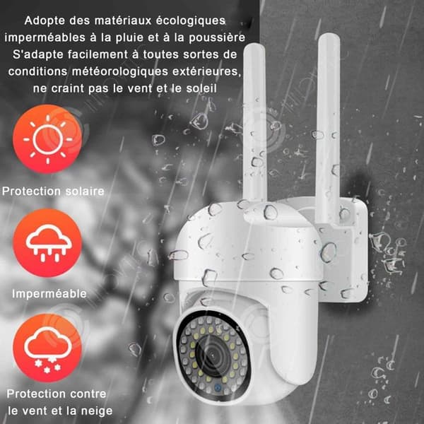 1080p utomhus wifi övervakningskamera automatisk kryssningsfunktion automatisk justering av övervakningsvinkel H.264/H.265