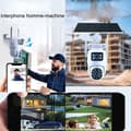 Miniatyrbild 4 av 4: INN Kameraövervakningsbatterier och solenergi dubbellins och skärmkamera vision säkerhetskamera videoövervakningsinspelare
