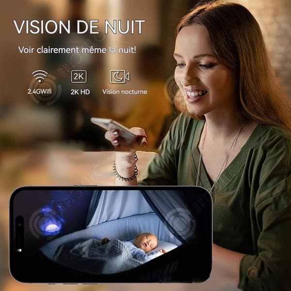 INN Camera surveillance1080 tvåvägs talövervakningskamera fjärrvisning med mobiltelefon när som helst