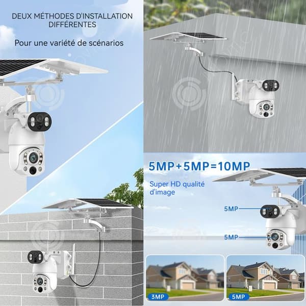 INN Övervakningskamera 10mp 50x IPX65 utomhus wifi trådlös ljuddubbelriktad elektronisk kamera för mänsklig detektering med 128G