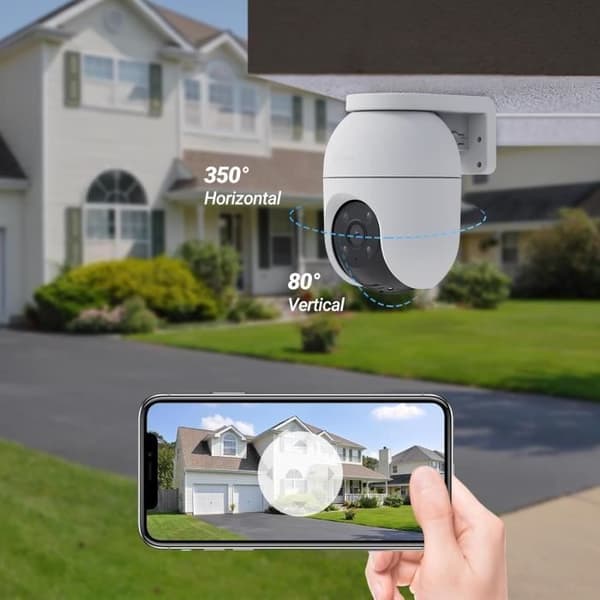EZVIZ C8c 4K Kameraövervakning WiFi Utomhus 360° med Auto-Zoom, Mänsklig/Fordon Detektion, Nattvision