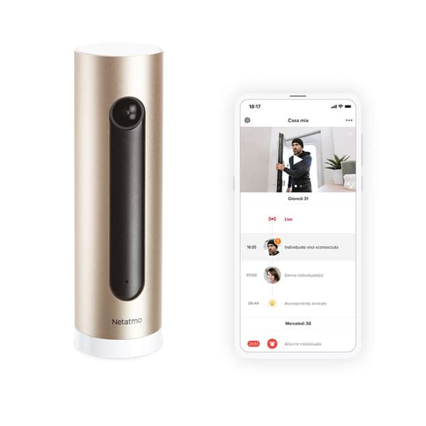 NETATMO Välkommen NSC01-EU Full HD ansiktsigenkännande IP-övervakningskamera