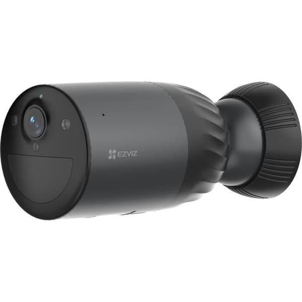 Övervakningskamera - EZVIZ - BC1c 4K - 10400mAh batteri - Färg mörkerseende - AI-detektion - Wi-Fi 6 Svart
