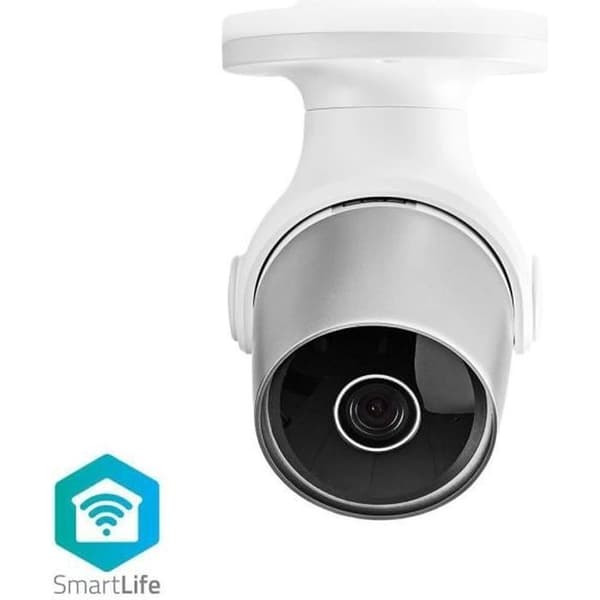 NEDIS Wi-Fi Smart IP-övervakningskamera - Utomhus - Full HD 1080p Vit