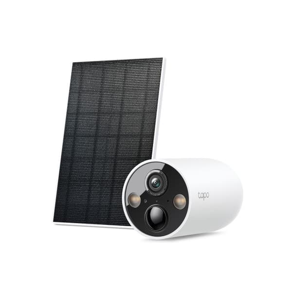 Trådlös Utomhusövervakningskamera 2.5K 4MP med Solpanel - Tapo TP-Link Tapo C425 KIT - 10000mAh Batteri - IP66 Vit