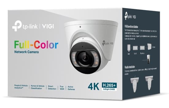 TP-Link INSIGHT S485, IP-säkerhetskamera, Utomhus, Kabel, 85 m, 120 dB, Tak