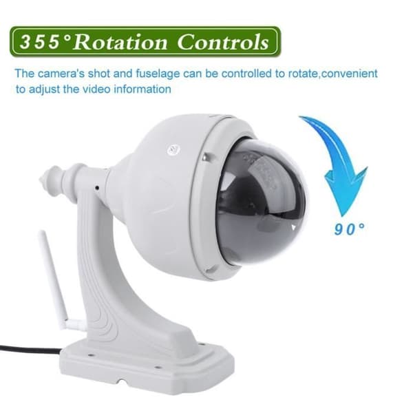 Utomhusmotoriserad kupolkamera Ip, Wifi, Hd 720P med mobilapplikation