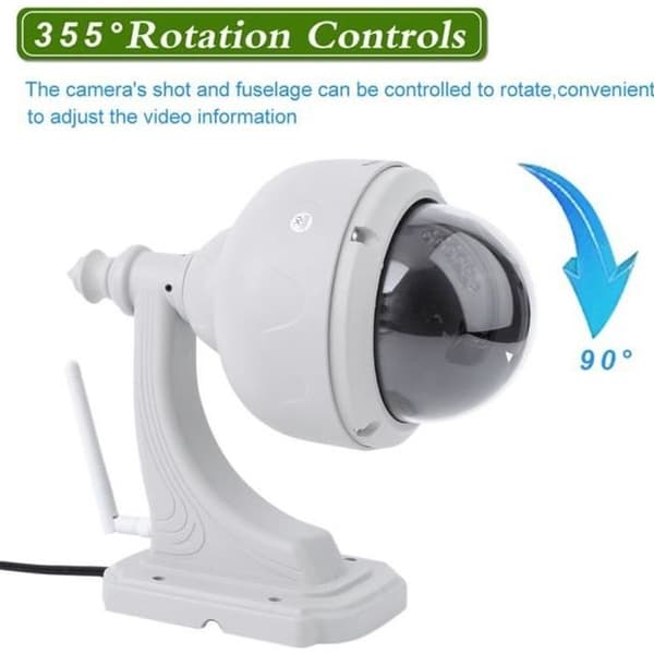 Utomhusmotoriserad kupolkamera Ip, Wifi, Hd 720P med mobilapplikation