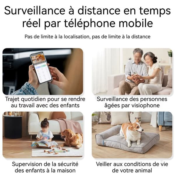 TD® Xiaomi Security Pack Högupplöst kamera + högpresterande rörelsedetektor hemsäkerhet 1080p full H-upplösning