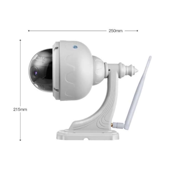 Trådlös 360 graders panoramakamera WiFi Home Outdoor Remote Night Vision med mobiltelefon HD
