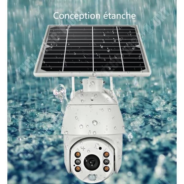 Solar WiFi Övervakningskamera Trådlös Solpanel Fjärrkontroll Utomhusinspelningsenhet Mobiltelefon App