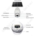 Miniatyrbild 2 av 4: Solar WiFi Övervakningskamera Trådlös Solpanel Fjärrkontroll Utomhusinspelningsenhet Mobiltelefon App