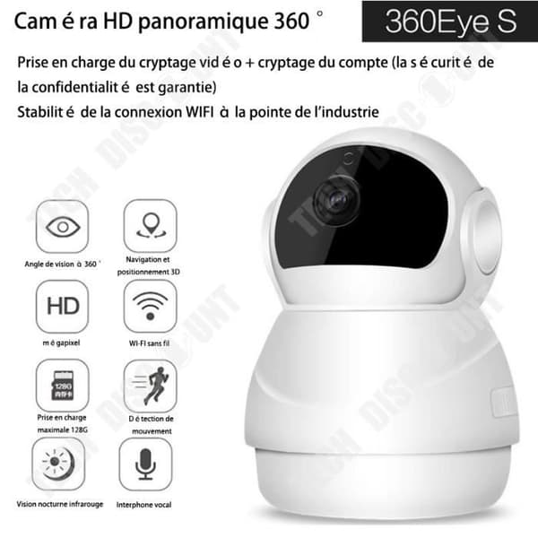 TD® WiFi HD Trådlös panoramakamera Fjärrövervakning Röstintercom Smart nätverkskamera