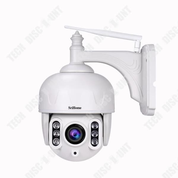 TD®-modell SH028 PTZ-kamera 5X optisk zoom Wi-FI AP-hotspot, trådlös, infraröd 3,0 Mpx, HD IR Cut ONVIF P2P, Micro SD-kortplats