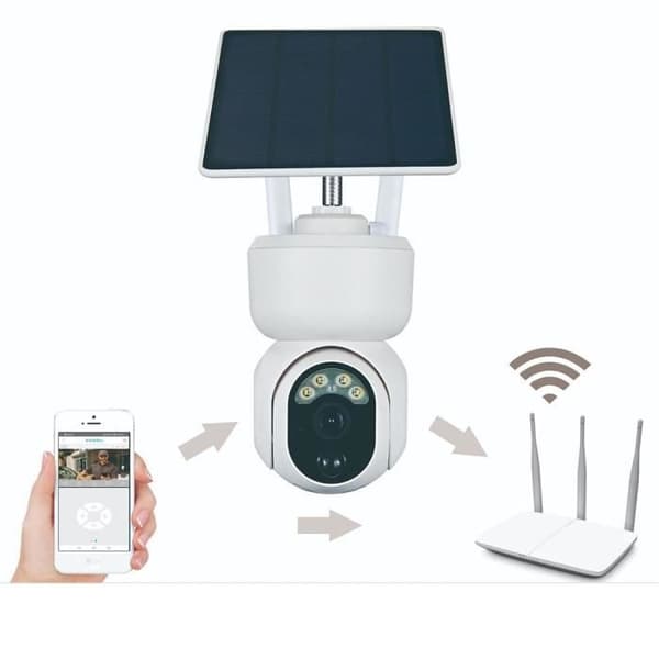 TD® WIFI övervakningskameror 360 graders rotation Vattentät trådlös utomhuskamera