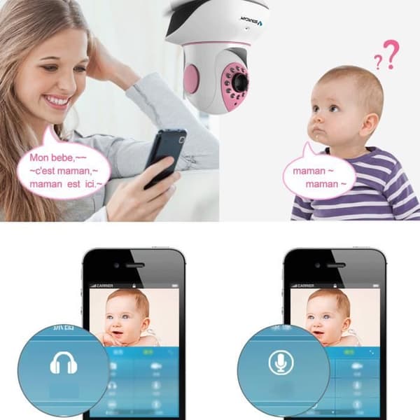 Övervaknings-IP-kamera - LCC® - 720p - Vattentät - Nattvision - Trådlös
