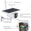 Miniatyrbild 2 av 4: Utomhusövervakningskamera - TD - Q6J-DGH-4G-YW-200W - 1080P - Solenergi - Infraröd
