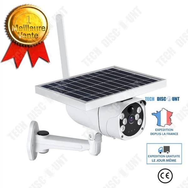 Utomhusövervakningskamera - TD - Q6J-DGH-4G-YW-200W - 1080P - Solenergi - Infraröd