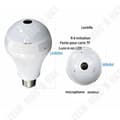 Miniatyrbild 3 av 4: TD® Smart White Bulb Camera 360 Panoramic HD WIFI Intelligent trådlös säkerhetsövervakningskamera