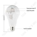 Miniatyrbild 2 av 4: TD® Smart White Bulb Camera 360 Panoramic HD WIFI Intelligent trådlös säkerhetsövervakningskamera