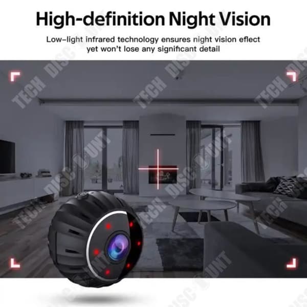 TD® 1080P High Definition övervakningskamera Hemanvändning Infraröd nattseende Säkerhetsövervakning Trådlös
