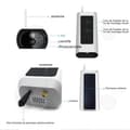 Miniatyrbild 3 av 3: CONFO® kamera IP1080P HD utomhus wifi autonom solcellsansluten utomhus nattseende smart rörelsedetektion bidirec