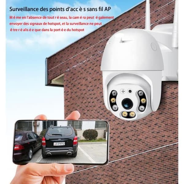 TD® Utomhus Wifi Övervakningskamera 1080P Färg IP360° Vattentät IP65 Trådlös IP Säkerhetssensor Aktivitetsvarning Night Vision