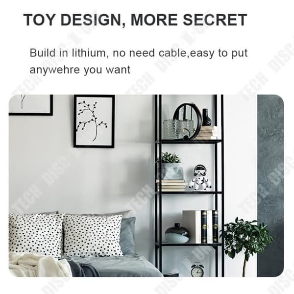 TD® Wireless wifi monitor rymdrobot hemkamera infraröd mörkerseende säkerhetsskydd integritetsroterande kamera