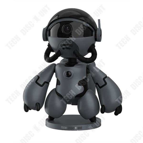 TD® Wireless wifi monitor rymdrobot hemkamera infraröd mörkerseende säkerhetsskydd integritetsroterande kamera