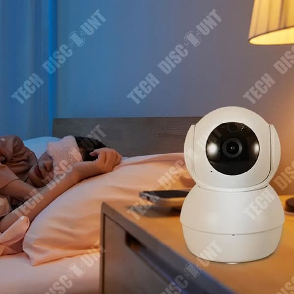 355 graders roterbar WIFI trådlös övervakningskamera inomhus 2 miljoner HD-pixlar
