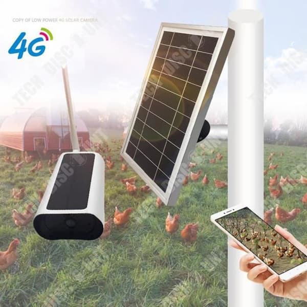 TD® 4G Solar Camera Säkerhetsövervakningskamera Inomhus Utomhus Fjärrkontroll Smart IP-kamera