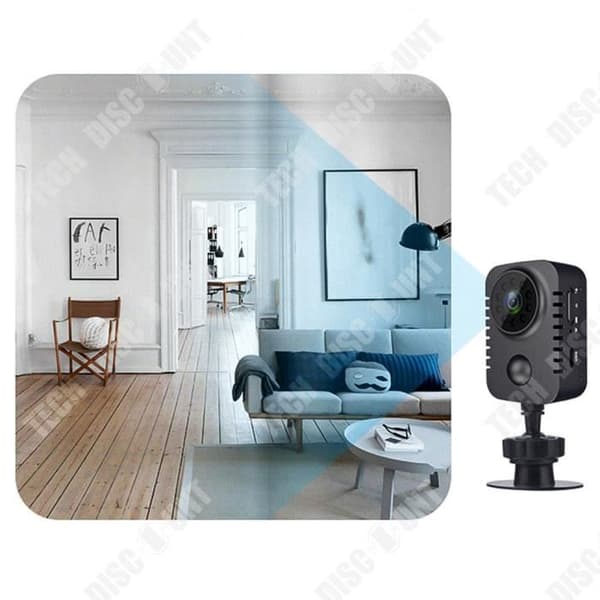 TD® Sportkamera HD-kamerakort vidvinkel infraröd kamera rörelseinspelare PIR-kamera 1080P bakre clipdesign