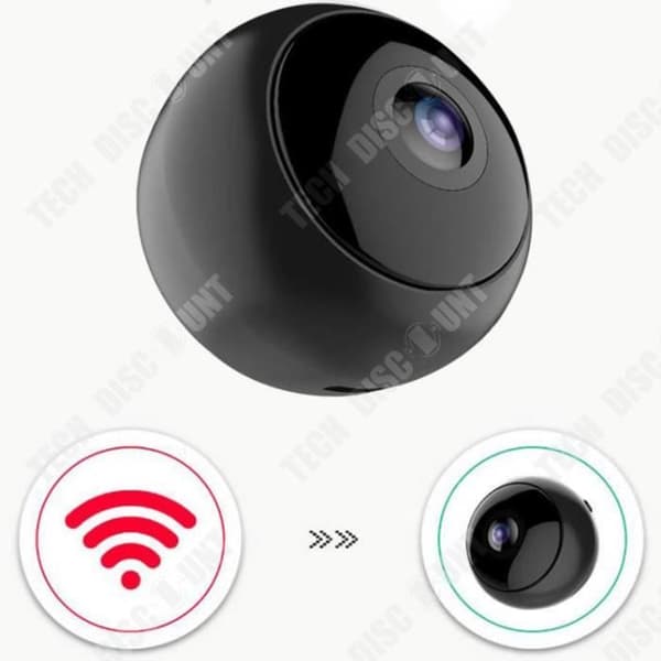 TD® H9 180° vidvinkelkamera infraröd högupplöst nattseende smart wifi-kamera fjärrövervakningskamera