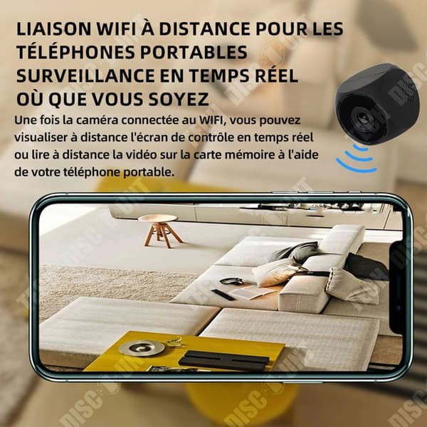 TD Spy camera1080p HD128G Mini dold kamera mini trådlös kamera osynlig mini kamera övervakning wifi mini kamera övervakning