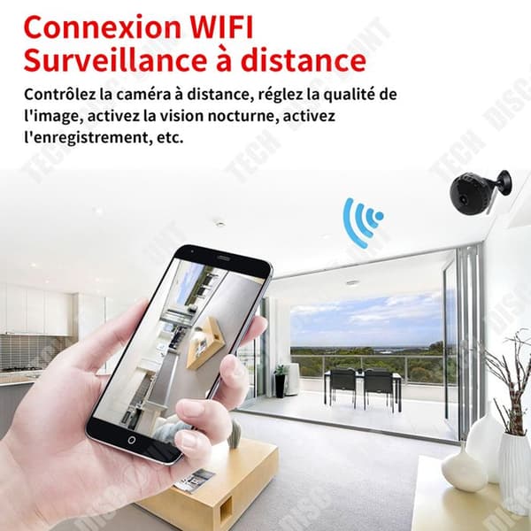 TD Spy kamera 1080p IP54 Mini dold kamera mini trådlös kamera osynlig mini kamera övervakning wifi mini kamera övervakning
