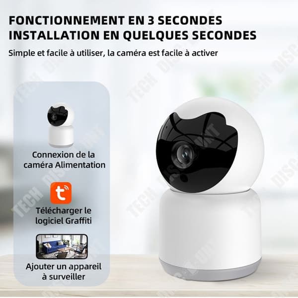 TD Övervakningskamera 1080p HD Night Vision Videokamera Trådlös Utomhus Wifi Övervakningskamera Mini Trådlös spionkamera