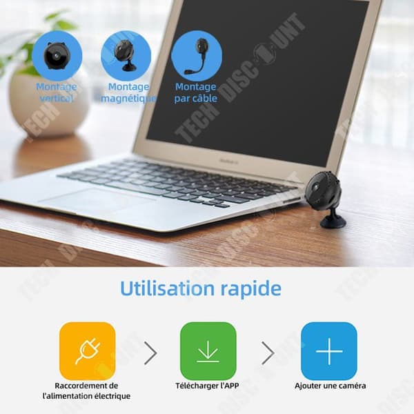 TD Spy kamera 1080p HD 10m Mini dold kamera mini trådlös kamera osynlig mini kamera övervakning wifi mini kamera övervakning