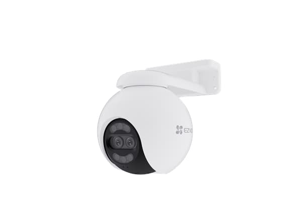 EZVIZ H80x Dual 4K, IP-sikkerhetskamera, Inne & Ute, Ledning & Trådløs, Tak/Vegg, Hvit, Sfærisk