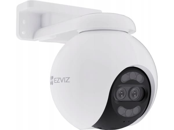 EZVIZ H80x Dual 4K, IP-sikkerhetskamera, Inne & Ute, Ledning & Trådløs, Tak/Vegg, Hvit, Sfærisk Hvit