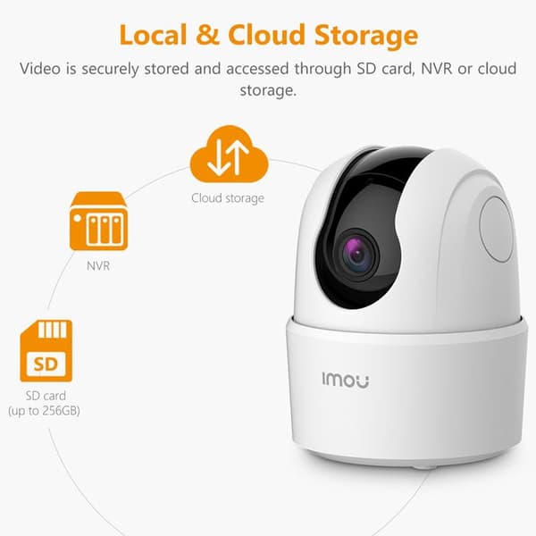 Imou - Inomhus Wi-Fi-kamera Ranger 2C (IPC-K2ECP-5H2W) - 5MP, Tvåvägsljud, Människogenkänning, Ljudlarm - Vit