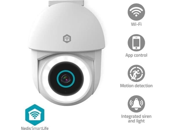 iGET HGWIP222 - WiFi Dual Lens 2K IP-kamera med LED + IR nattsyn, lyd, roterbar, CZ-applikasjon