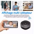 Miniatyrbild 3 av 4: INN Mini övervakningskamera 2mp wifi smart nattvision med armband och magnetisk bärbar basövervakningskamera