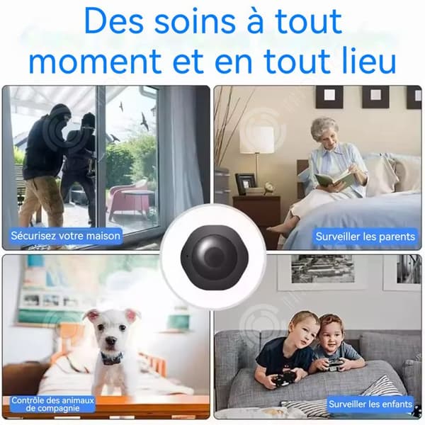 INN Mini övervakningskamera 2mp wifi smart nattvision med armband och magnetisk bärbar basövervakningskamera
