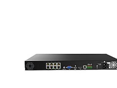 Milesight NVR optager - 8 kanals 8xPoE, 2x3,5'' SATA, 19'' rack 230V I/O u/harddisk