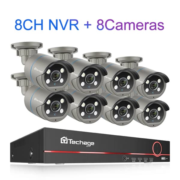 CCTV-turvajärjestelmä, 8CH NVR, useita kameravaihtoehtoja,8CH NVR 8 Kamerat