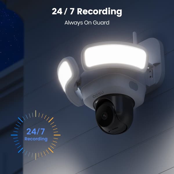 WiFi-turvakamera, 5MP väriyönäkö, 360° kääntö, vedenkestävä muotoilu