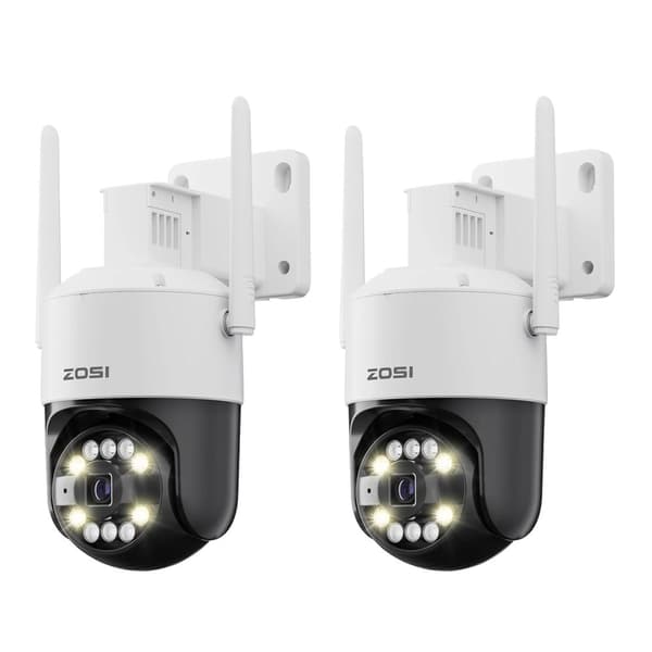 ZOSI CCTV-turvakamera, 8MP Ultra HD, AI-ihmisten tunnistus,8MP EI TF-korttia x 2