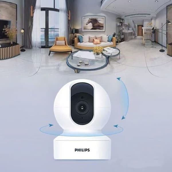 Philips IP-sikkerhedskamera TAI6000W/93 – 1080p, WiFi, Bevægelsesdetektion, Tovejstale, Nattesyn – TF-kort medfølger