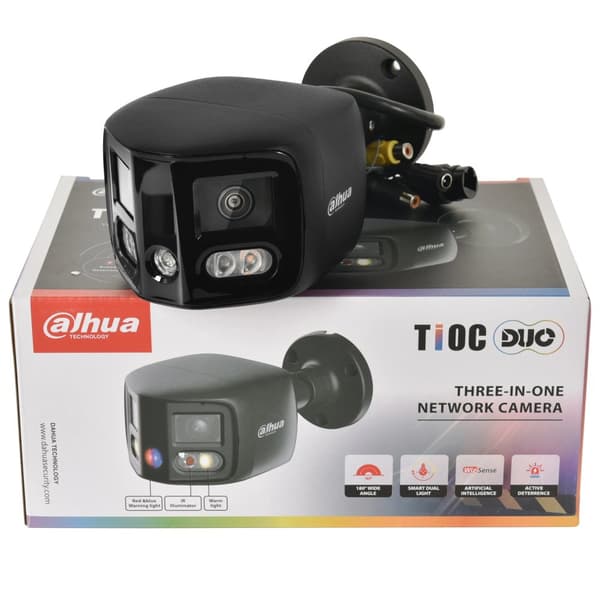 Dahua Bulletkamera, 8MP upplösning, 2.8mm lins,8MP Svart, 2.8mm